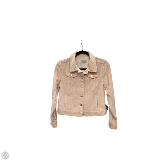 Jacket Denim By Loft In Pink, Size: Xsp