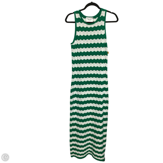 Dress Casual Maxi By Hyacinth House In Green & White, Size: S