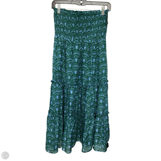 Skirt Maxi By J.marie In Blue & Green, Size: Xs