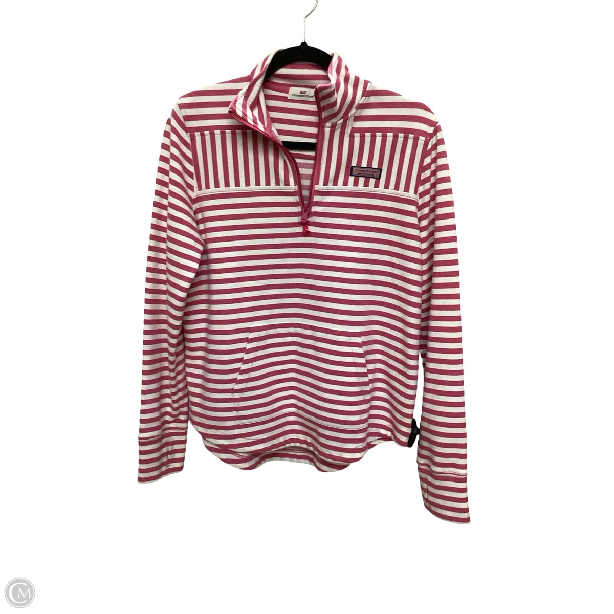 Sweatshirt Collar By Vineyard Vines In Striped Pattern, Size: M