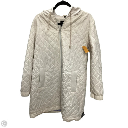 Coat Puffer & Quilted By Clothes Mentor In Cream, Size: L