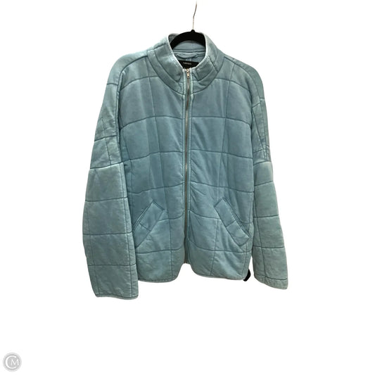 Jacket Moto By Forever 21 In Blue, Size: M