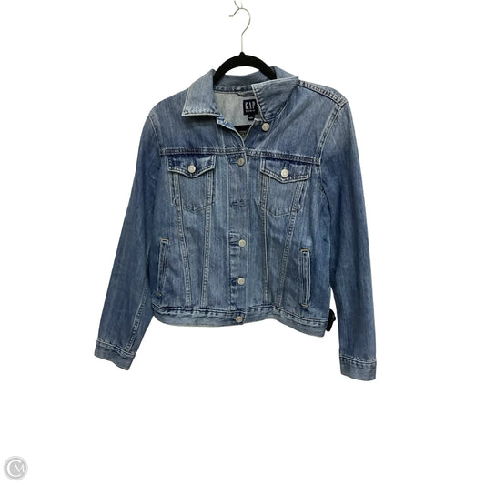 Jacket Denim By Gap In Blue Denim, Size: M