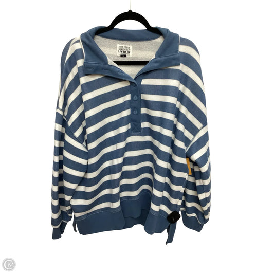 Sweatshirt Collar By American Eagle In Striped Pattern, Size: L