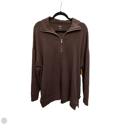Sweatshirt Collar By Lou And Grey In Brown, Size: L