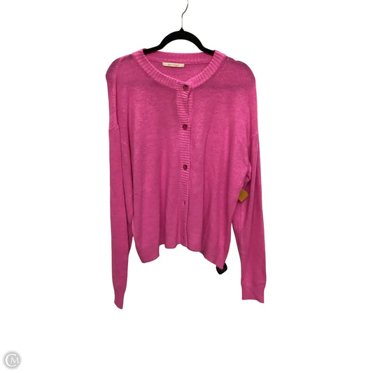 Cardigan By Olivaceous In Pink, Size: L