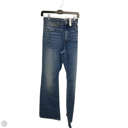 Jeans Flared By Madewell In Blue Denim, Size: 10