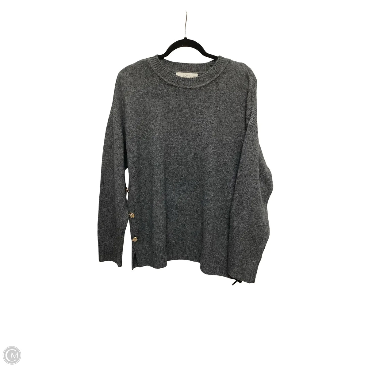 Sweater By Loft In Grey, Size: Lp