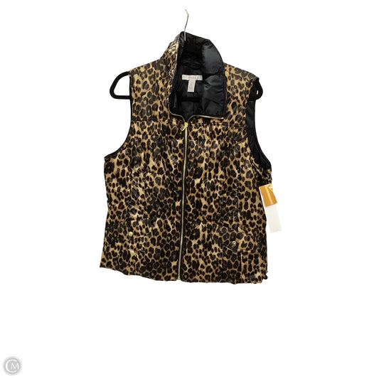 Vest Puffer & Quilted By Chicos In Animal Print, Size: 2