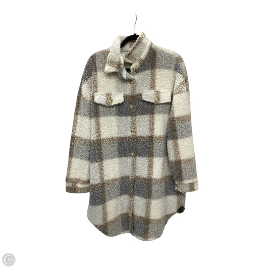 Coat Peacoat By Clothes Mentor In Multi-colored, Size: L