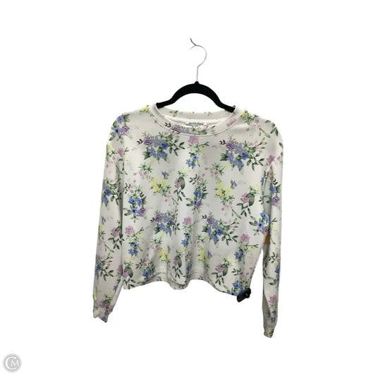 Blouse Long Sleeve By Workshop In Floral Print, Size: Xs