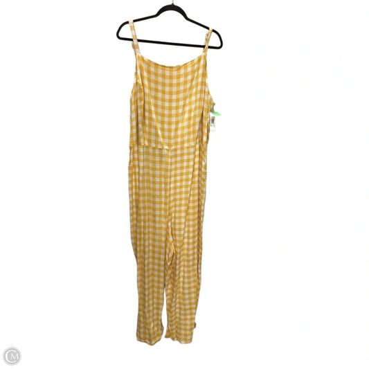 Jumpsuit By Old Navy In Yellow, Size: 3x