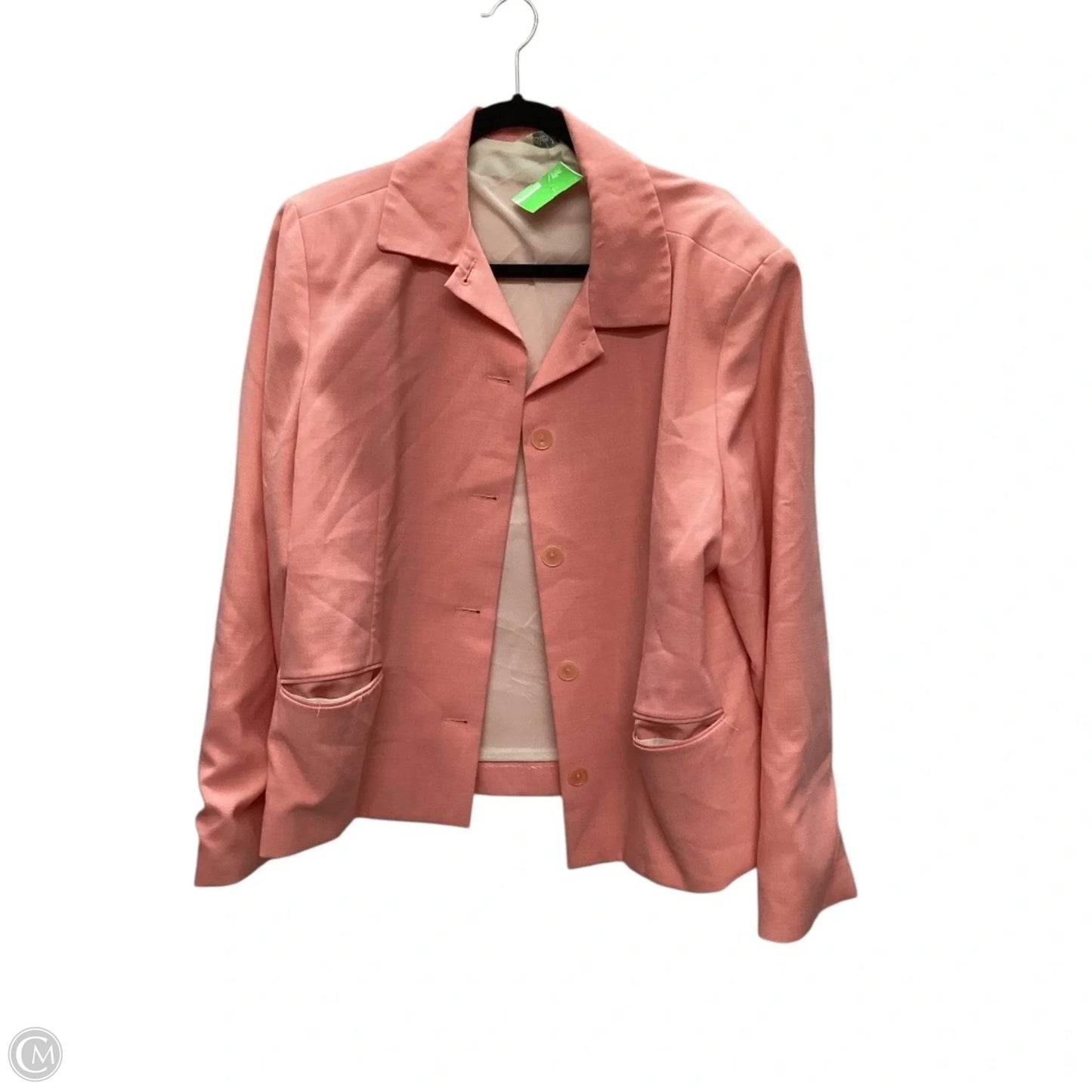Blazer By Clothes Mentor In Peach, Size: 18