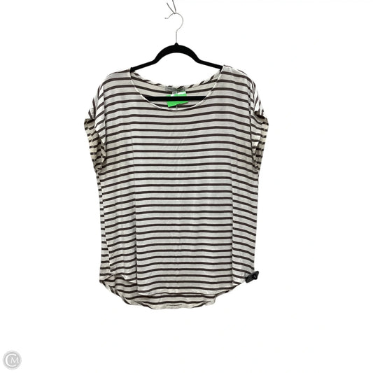Top Short Sleeve By Green Envelope In Striped Pattern, Size: Xxl