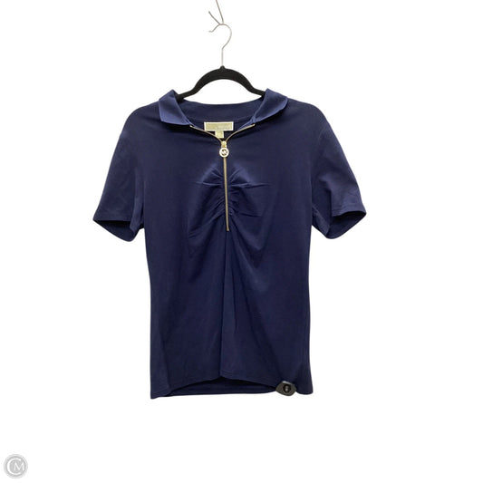 Top Short Sleeve By Michael By Michael Kors In Blue, Size: M