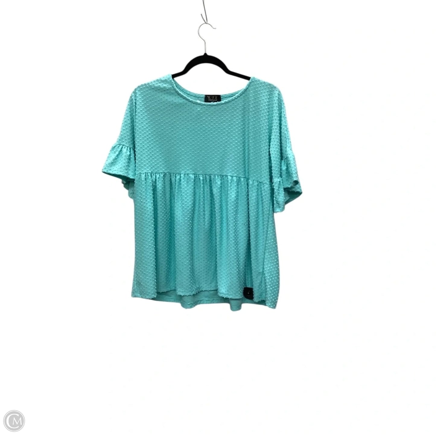 Top Short Sleeve By Clothes Mentor In Aqua, Size: S