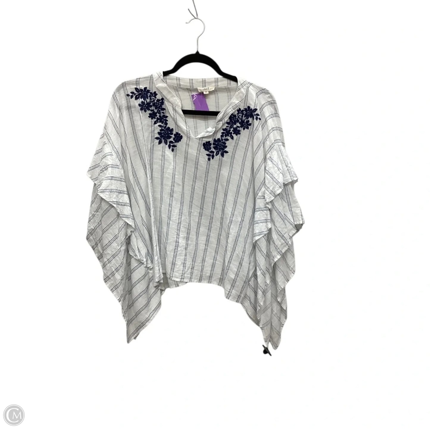 Top Short Sleeve By Oddi In White, Size: M