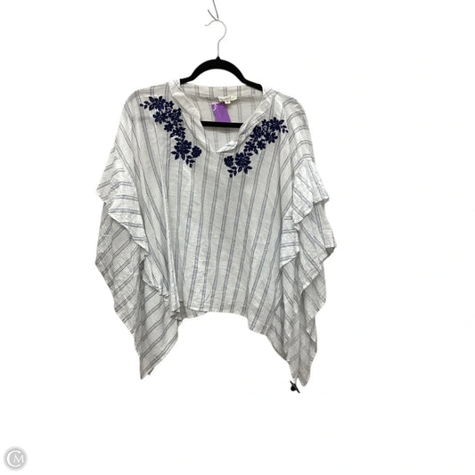 Top Short Sleeve By Oddi In White, Size: M