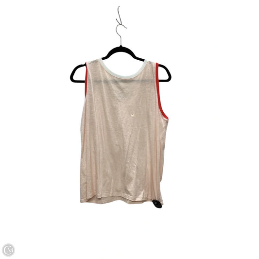 Top Sleeveless By Loft In Orange, Size: L