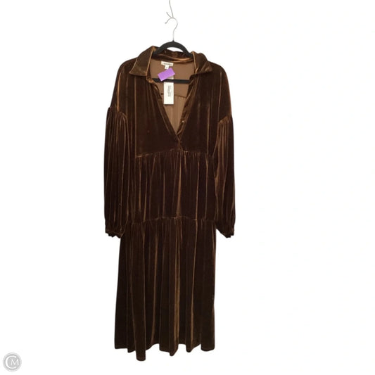 Dress Casual Maxi By Clothes Mentor In Brown, Size: M