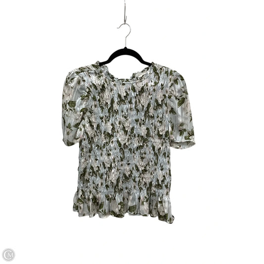 Top Short Sleeve By Ellison In Floral Print, Size: L