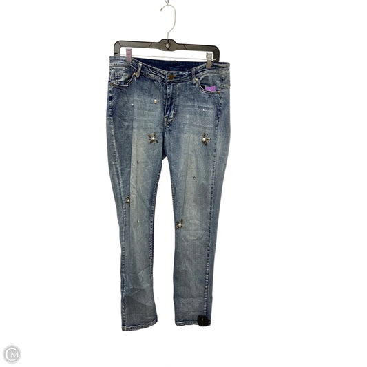 Jeans Straight By Clothes Mentor In Blue Denim, Size: L
