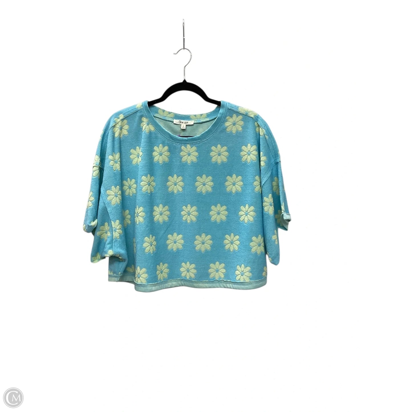 Top Short Sleeve By Oli & Hali In Blue, Size: L