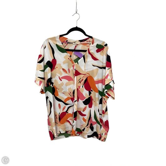 Top Short Sleeve By Jodifl In Multi-colored, Size: L