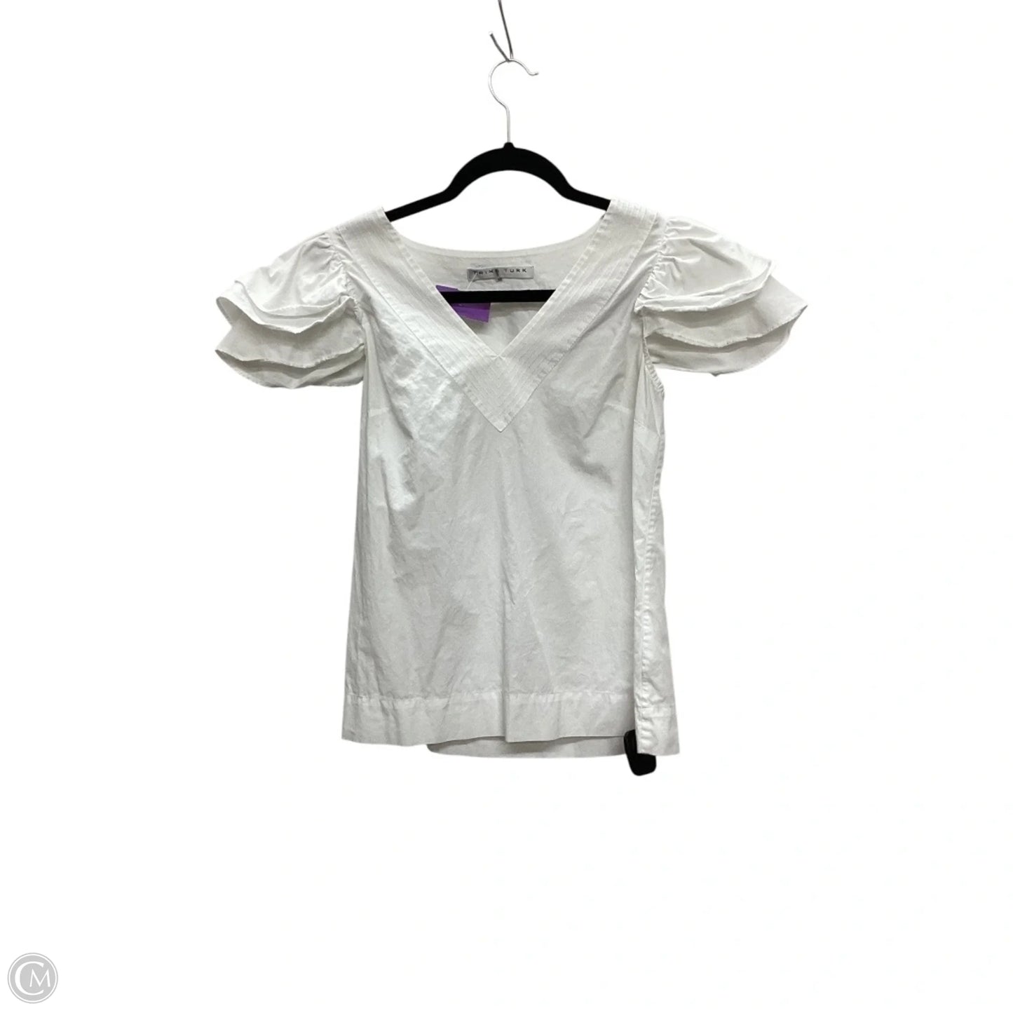 Top Short Sleeve By Trina Turk In White, Size: Xs
