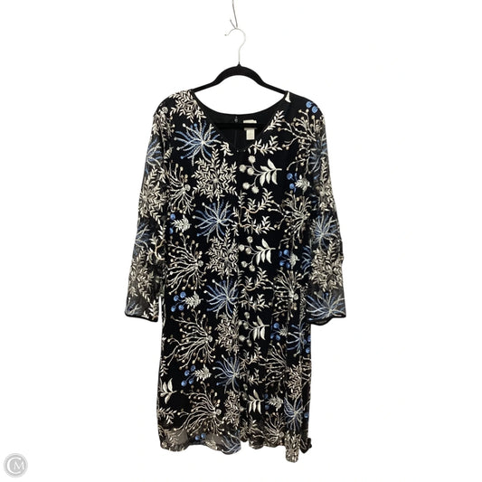 Dress Casual Midi By Chicos In Black, Size: Xxl