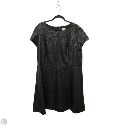 Dress Casual Midi By Chicos In Black, Size: Xxl