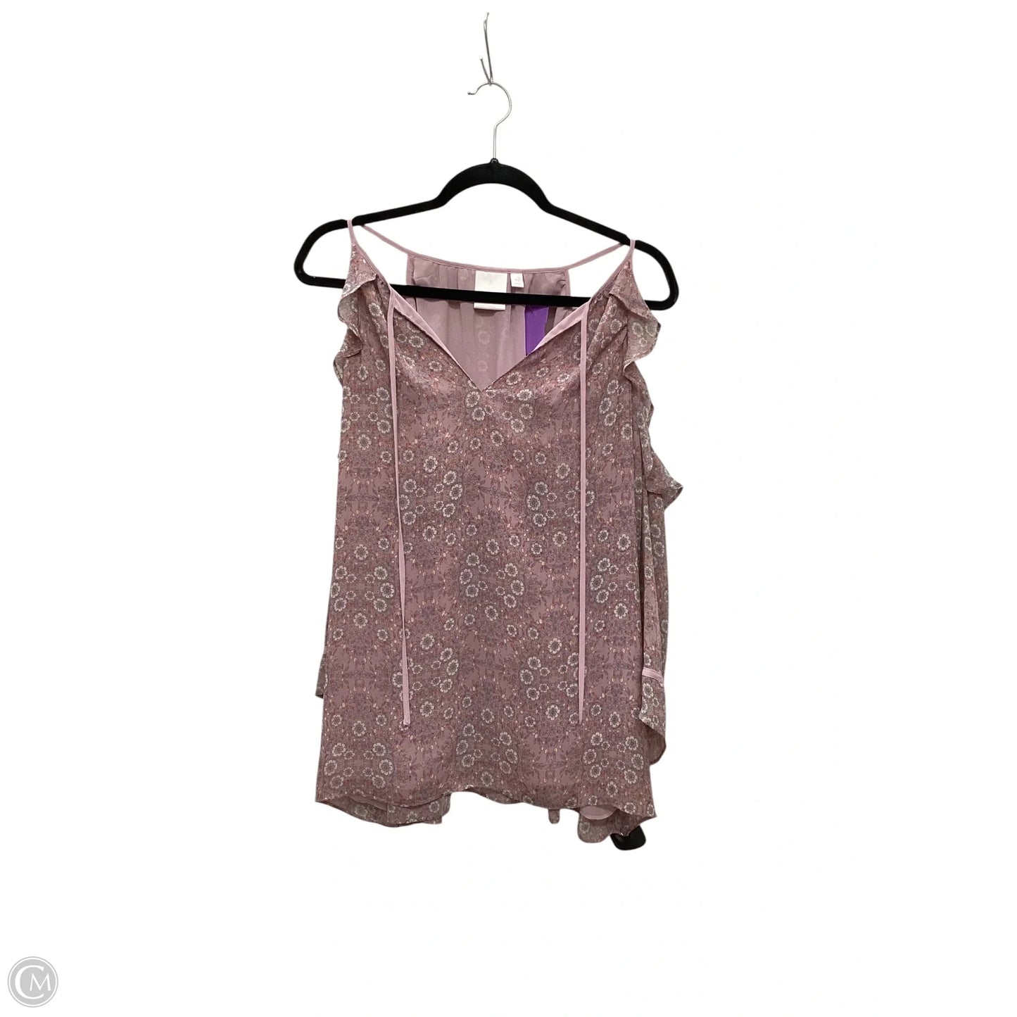 Top Short Sleeve By Lc Lauren Conrad In Purple, Size: Xl