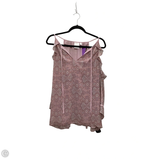 Top Short Sleeve By Lc Lauren Conrad In Purple, Size: Xl