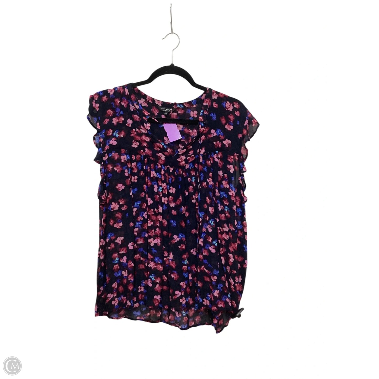 Top Sleeveless By Lucky Brand In Floral Print, Size: Xl