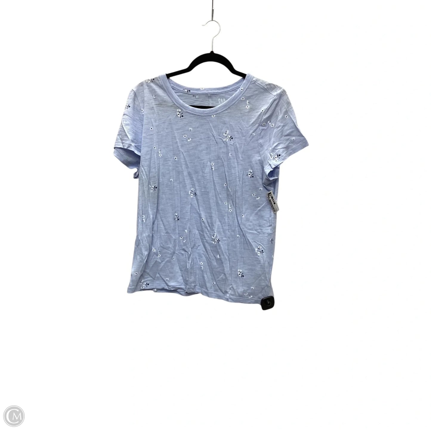 Top Short Sleeve By Gap In Blue, Size: L