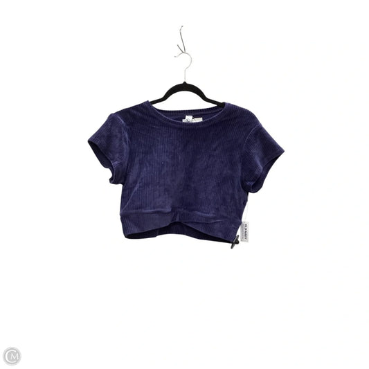 Top Short Sleeve Basic By Old Navy In Blue, Size: L