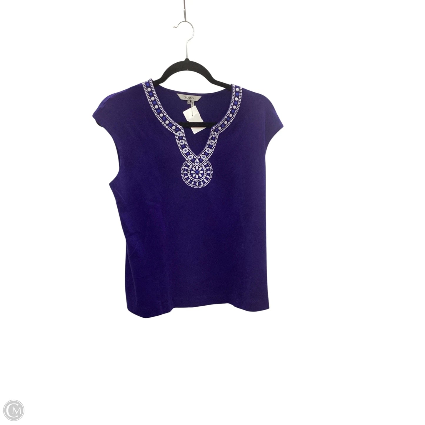 Top Sleeveless By Zozo In Blue, Size: M