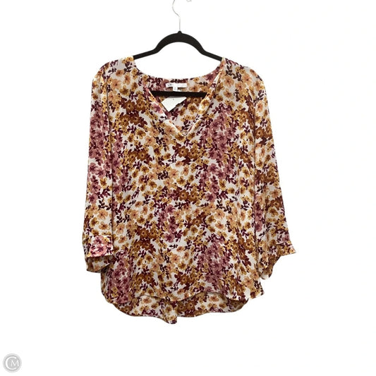 Top Long Sleeve By Dr2 In Multi-colored, Size: Xl