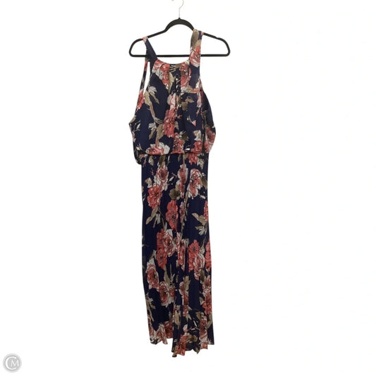 Dress Casual Maxi By Bisou Bisou In Blue, Size: 12