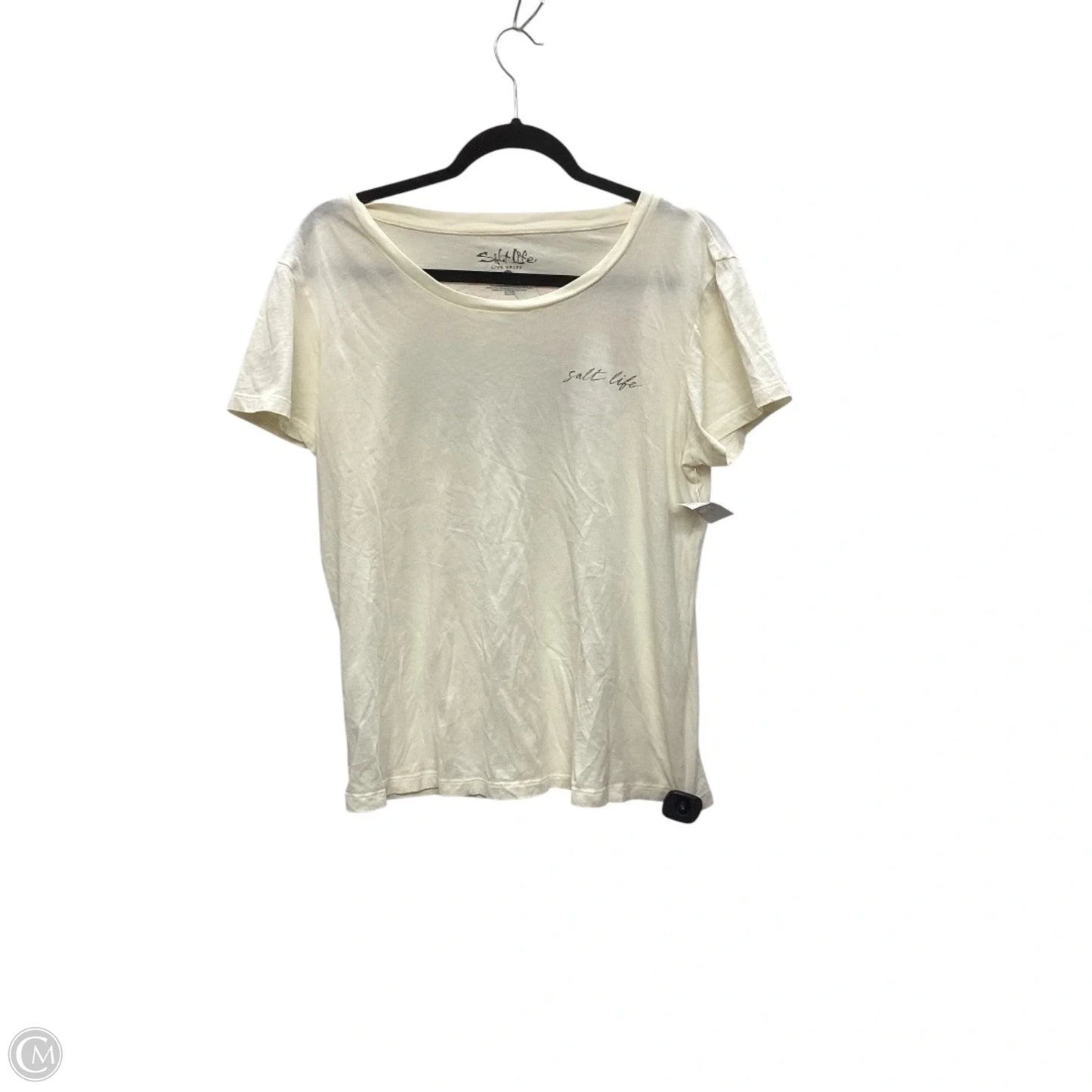 Top Short Sleeve Basic By Clothes Mentor In Yellow, Size: M