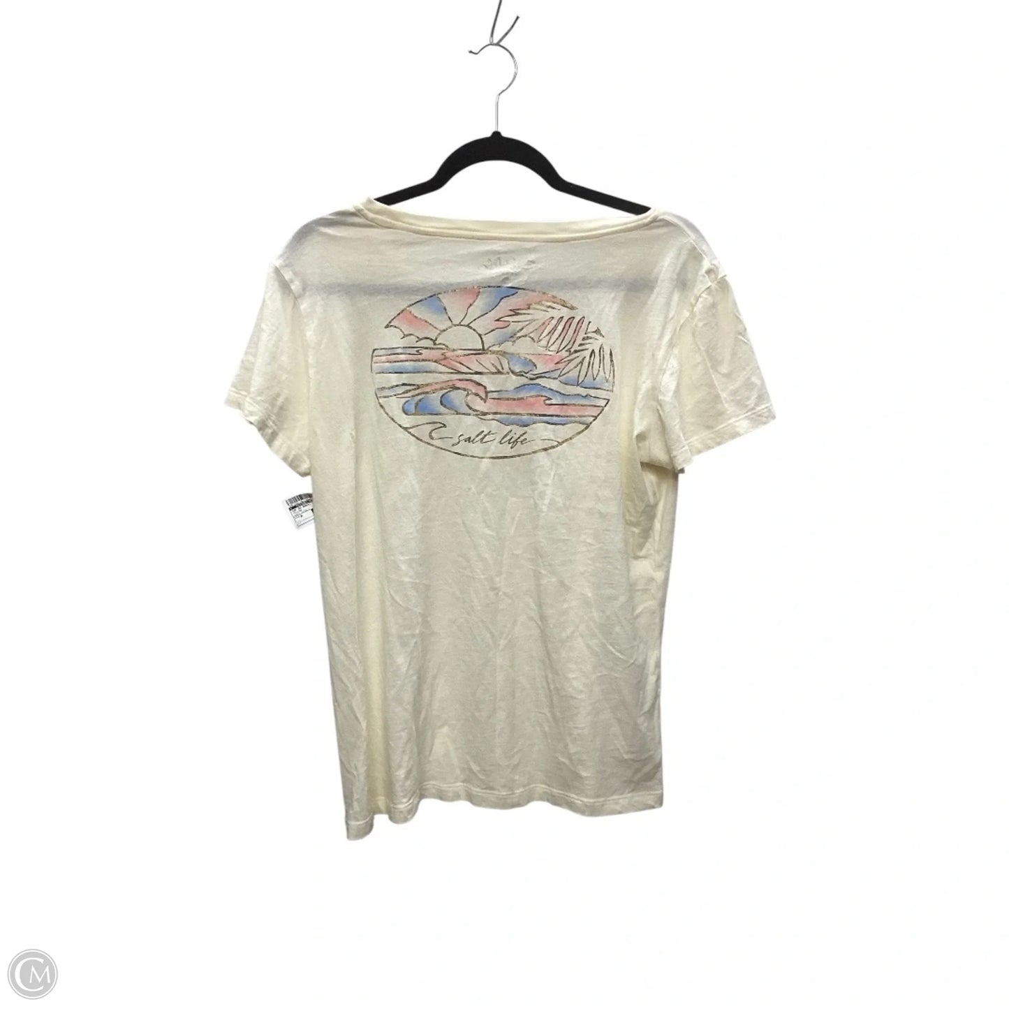 Top Short Sleeve Basic By Clothes Mentor In Yellow, Size: M