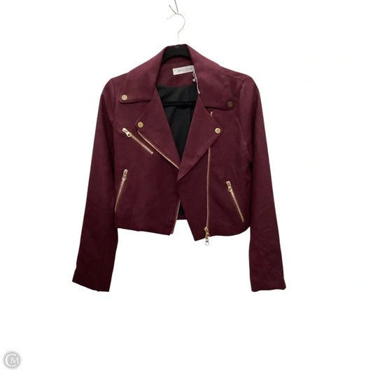 Jacket Moto By Bishop + Young In Purple, Size: S