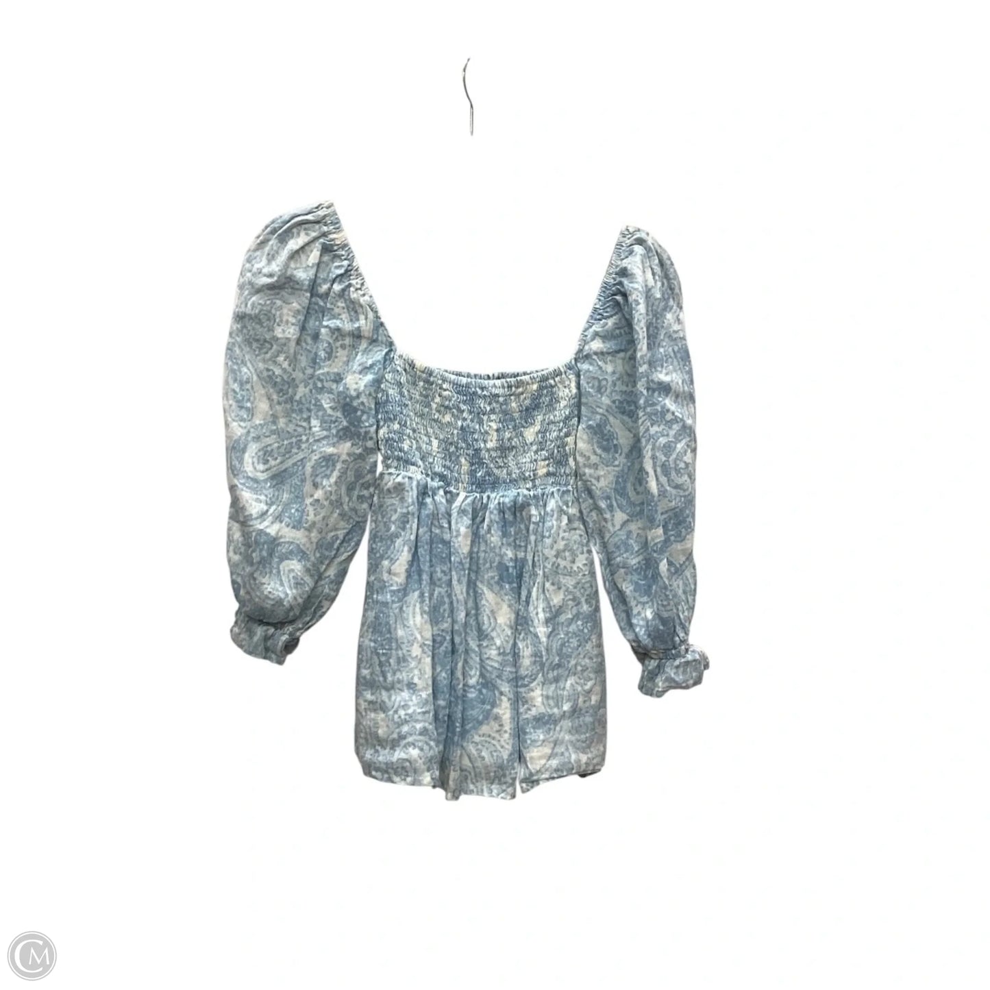 Top Long Sleeve By Faithfull The Brand In Blue, Size: 2