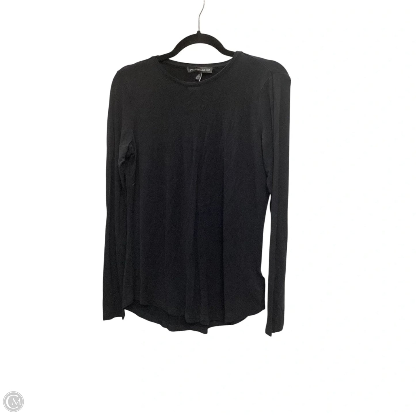 Top Long Sleeve Basic By Saks Fifth Avenue In Black, Size: M