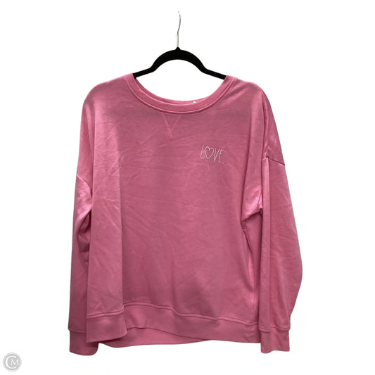 Top Long Sleeve By Clothes Mentor In Pink, Size: L