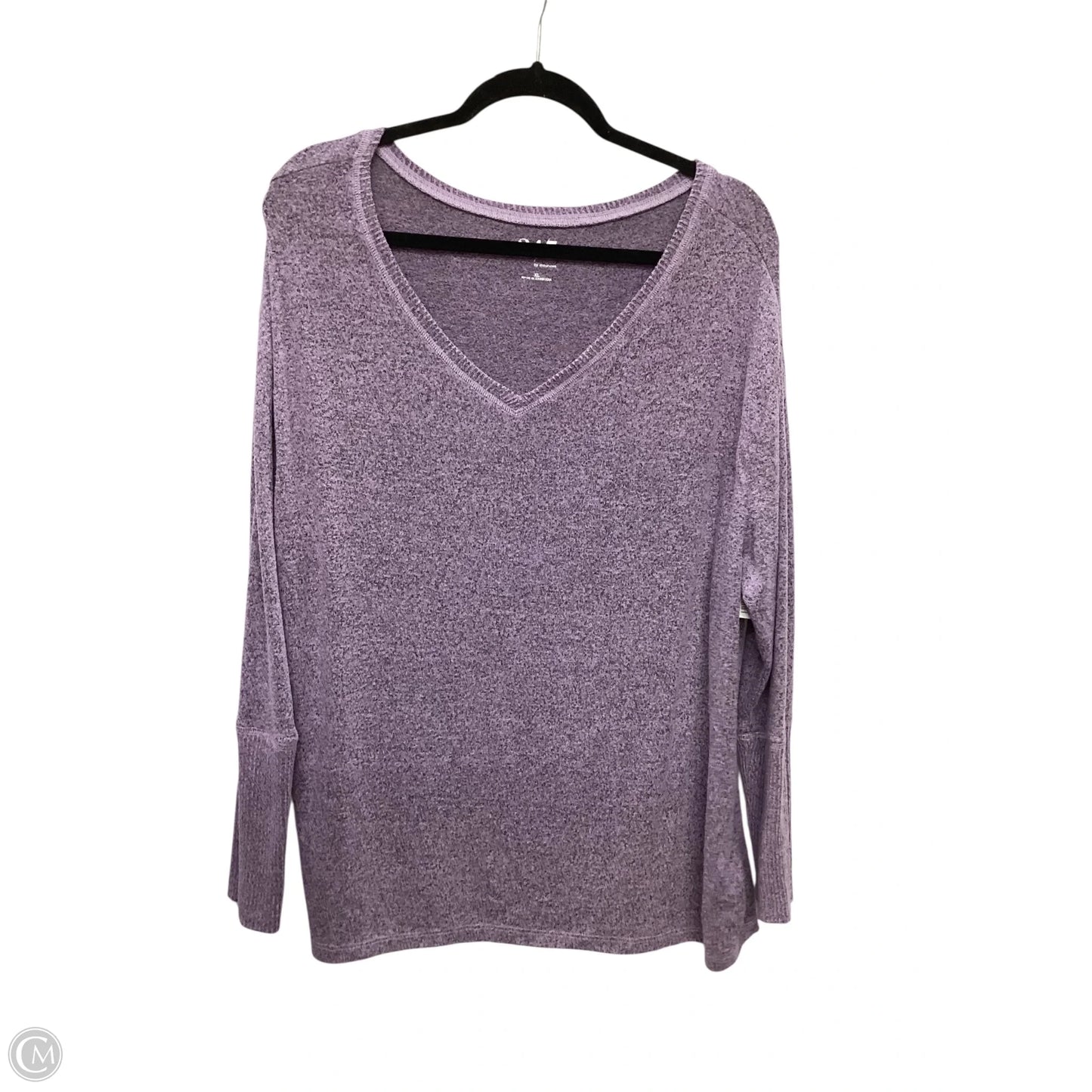 Top Long Sleeve By Maurices In Purple, Size: Xl