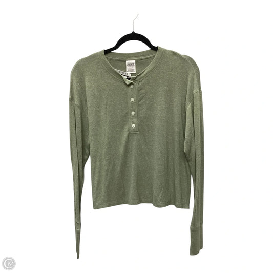 Top Long Sleeve By Pink In Green, Size: S