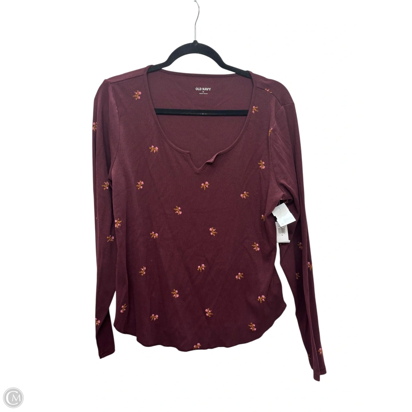 Top Long Sleeve By Old Navy In Purple, Size: Xl