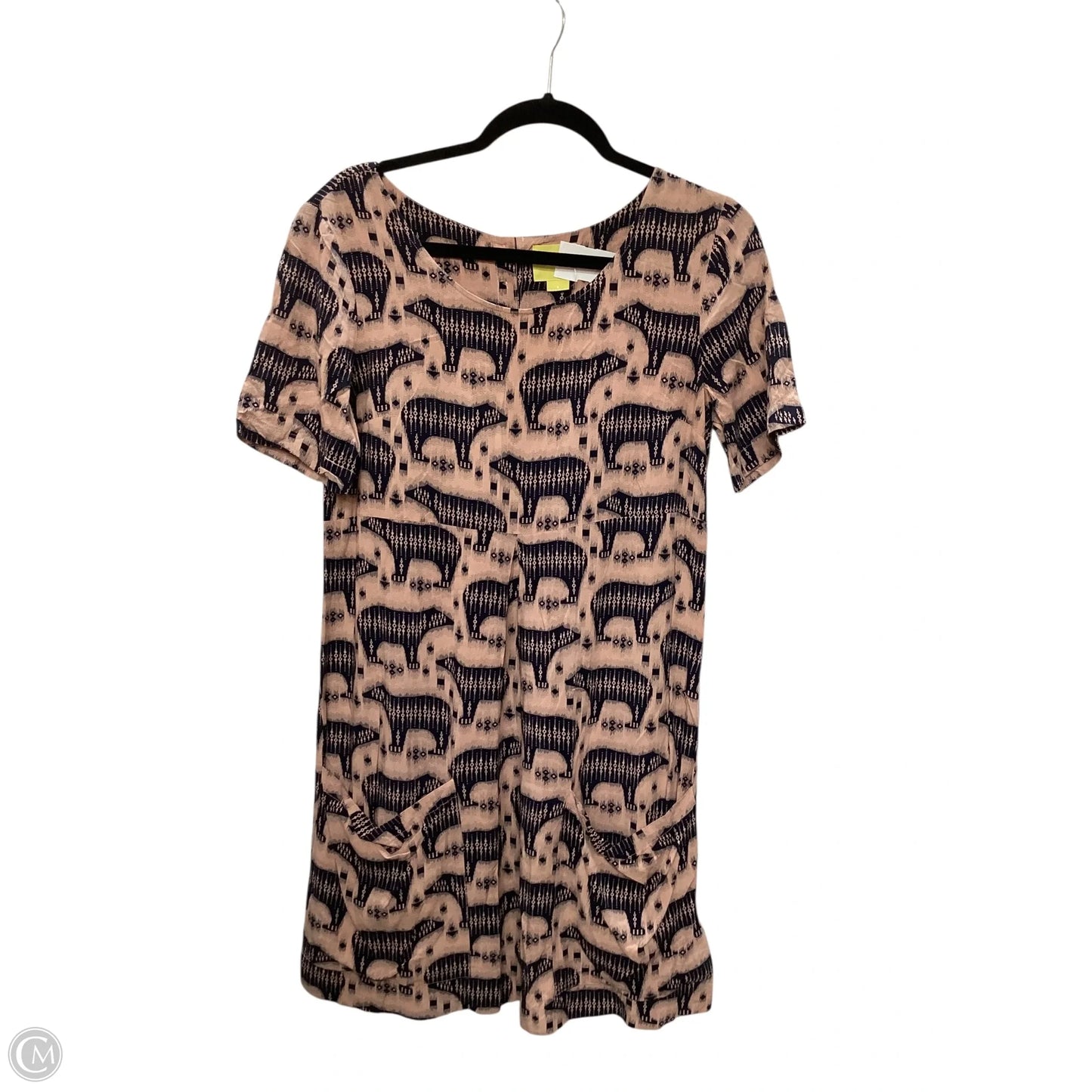 Dress Casual Midi By Maeve In Brown & Cream, Size: 6
