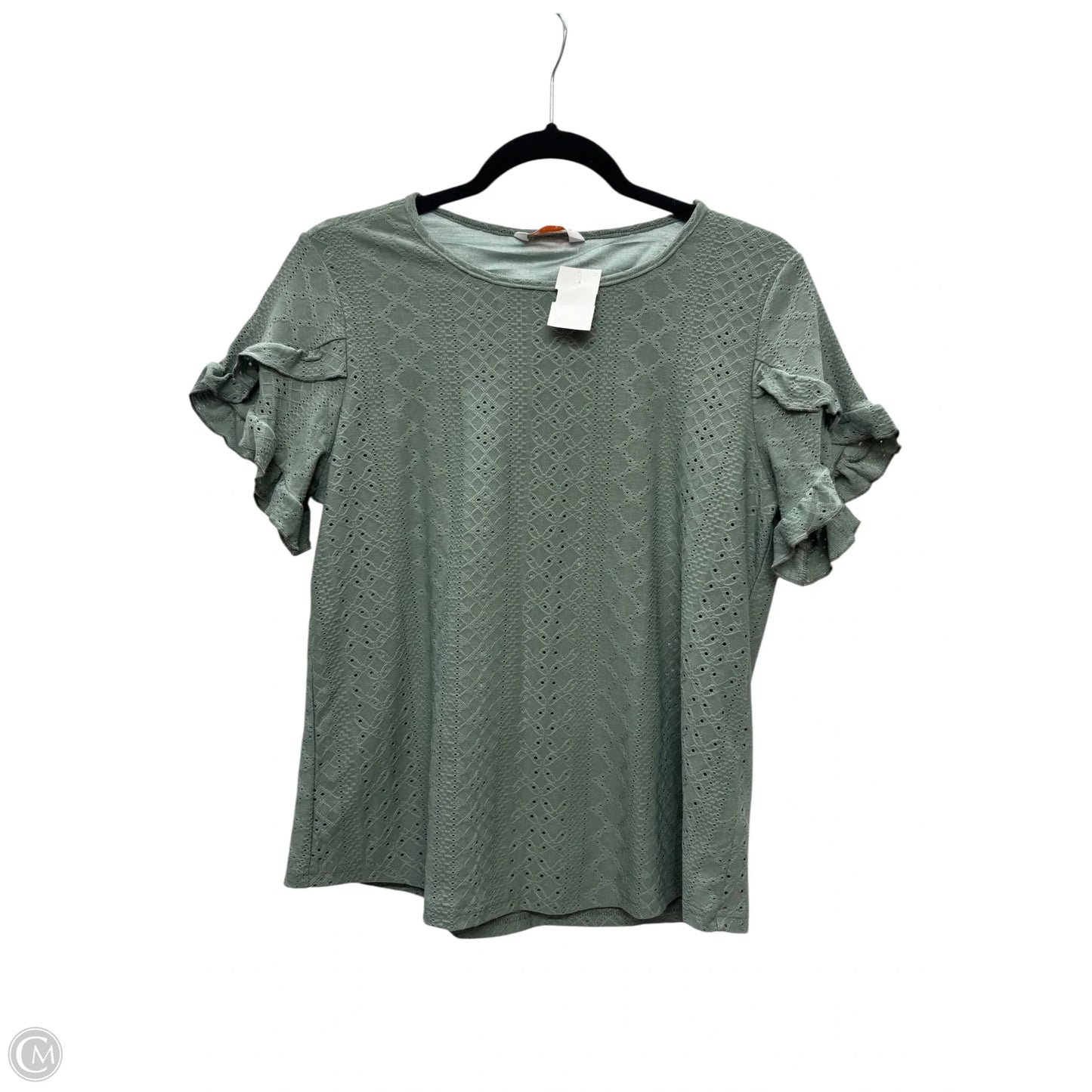 Top Short Sleeve By Clothes Mentor In Green, Size: S